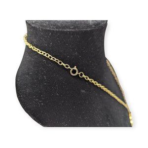 Masonic Order of the Eastern Star 1776 Gold Tone Pendant Faux Coin Necklace